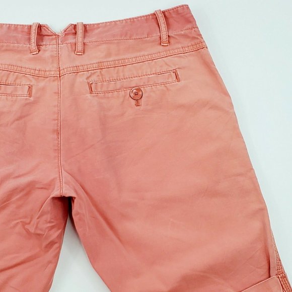 GAP Women's Cuffed Short Pants Size 2 Red … - Picture 5 of 6